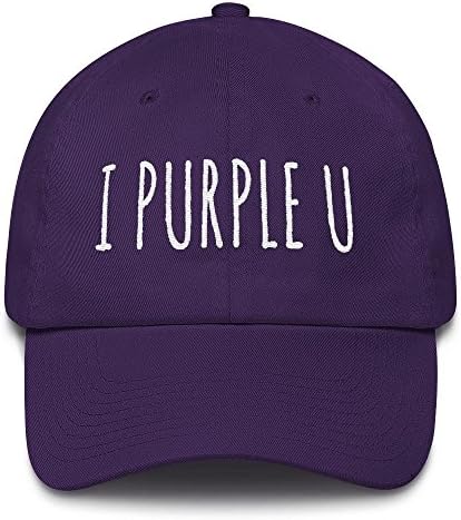 BTS Hat -Kim Taehyung V - I Purple U - Adjustable Strap with Hide-Away Buckle Cotton Cap