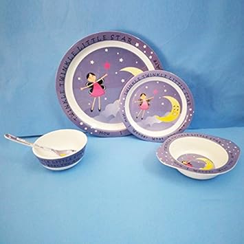 M&C Dream Gifts Diplomat Royal Melamine Dinner Set (Multicolour) - 5 Pieces