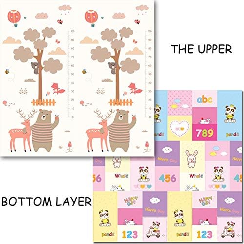 Wzhijun プレイマット 赤ちゃん パズル ゲームパッド 折りたたみ式 柔らかい 赤ちゃん Xpe フォーム カーペット 7サイズ