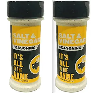 Buffalo Wild Wings Barbecue Sauces, Spices, Seasonings and Rubs For: Meat, Ribs, Rib, Chicken, Pork, Steak, Wings, Turkey, Barbecue, Smoker, Crock-Pot, Oven (Salt & Vinegar, (2) Pack)