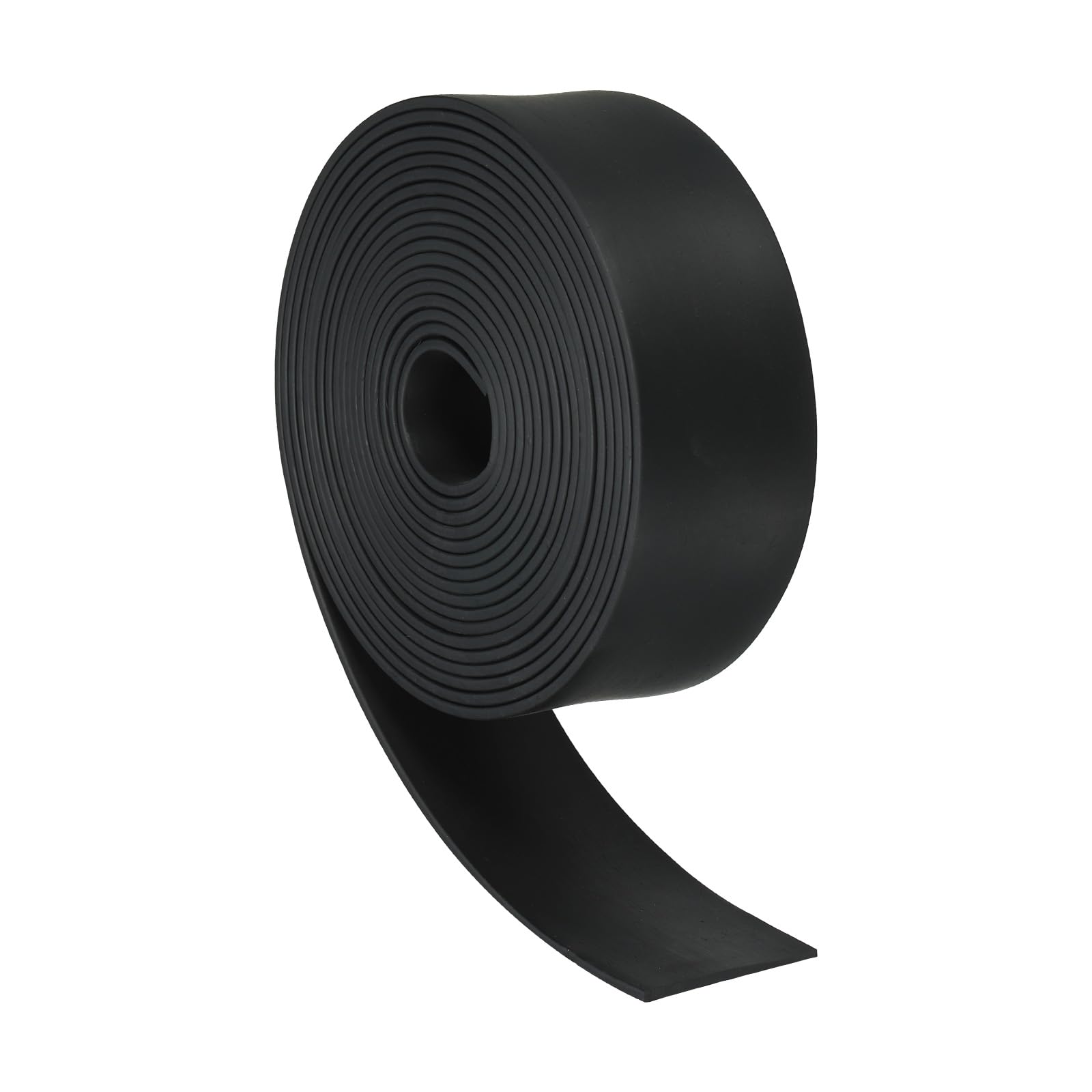 PATIKIL Rubber Strips, 1/16" Thick x 1.2" Wide x 10' Long Neoprene Rubber Sheets Solid Rubber Rolls for DIY Gasket Flooring Weather Stripping