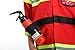yolsun Fireman Costume for Kids, Boys' and Girls' Firefighter Dress up, Fire Fighter with Toy Accessories Set Halloween Role Play(Red,6-7 Years)