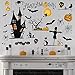 Ouddy 143 PCS Halloween Window Clings Decals Wall Decals, Halloween Party Decorations - Witch, Pumpkin, Cat, House, Spider, Bat Decals Haunted House Party Decorations
