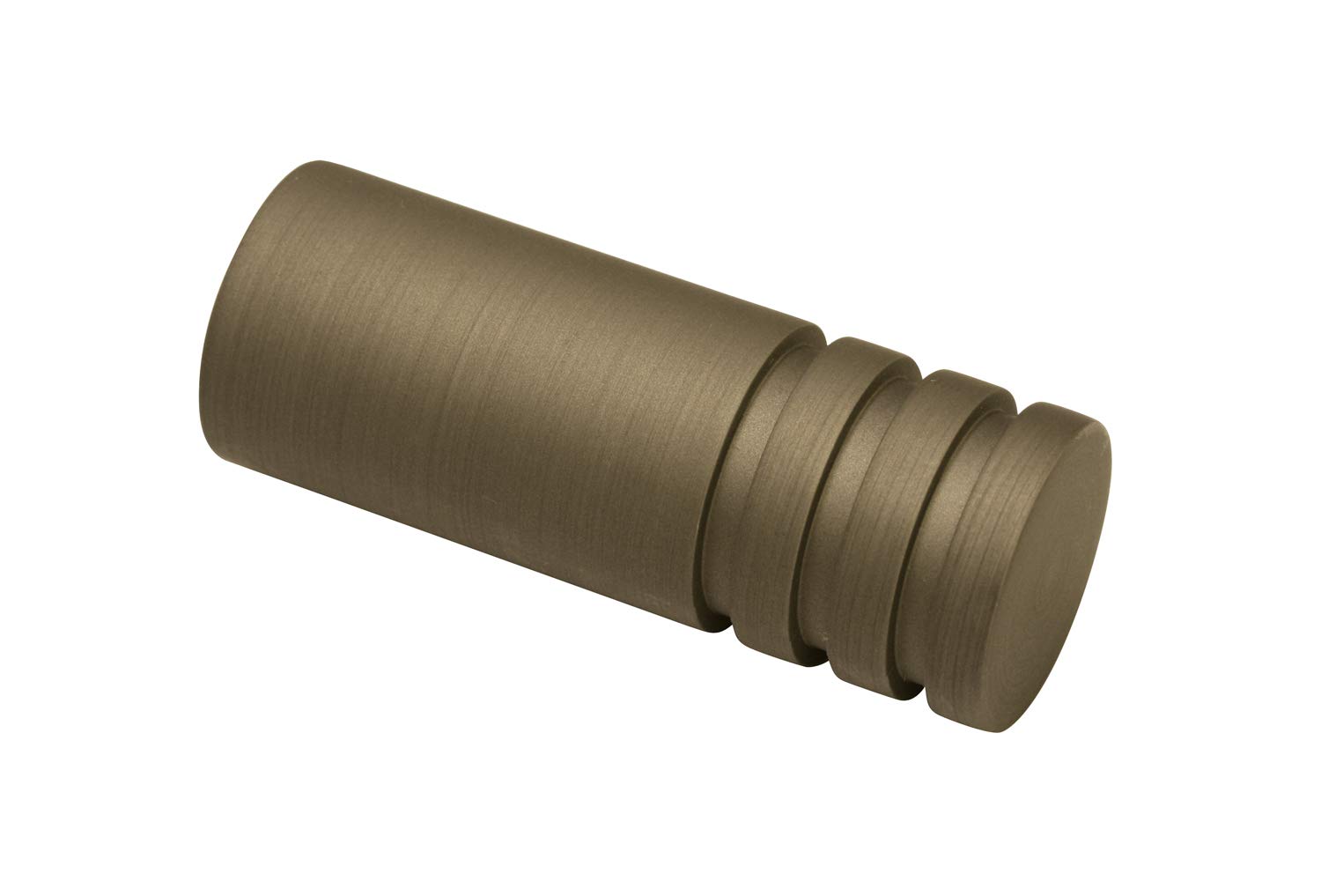 Gardinia Piece Cylinder, 2 x end knobs, Metal, Cappuccino, for Curtain Technology, Diameter, Ø 19 mm