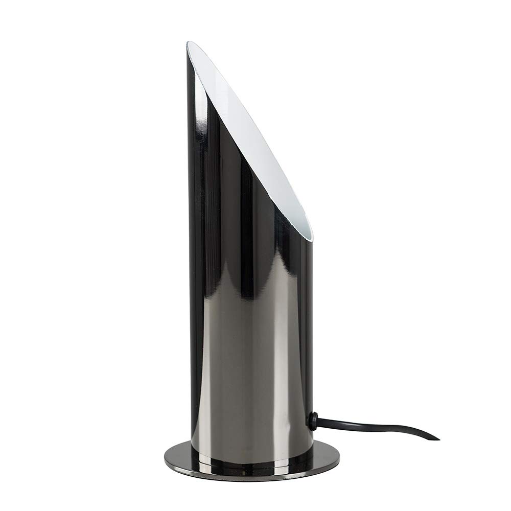 MiniSun | Modern Black Chrome Uplighter Wall Wash Lamp | Table Lamps, Home Décor & Improvement Essential