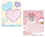 Ortopad Girls Eye Patching Reward Posters: 1 Hearts Poster, 1 Castle Poster