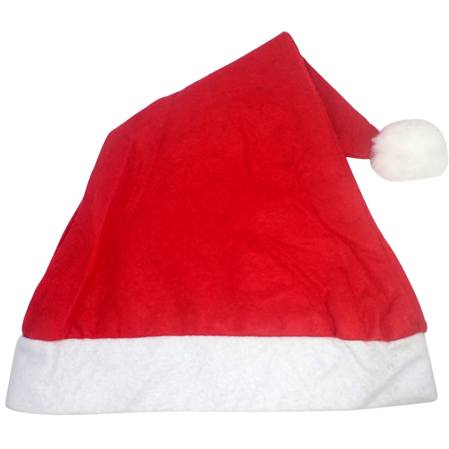 Topkids Accessories Santa Hat for Adults, Santa Costume, Christmas Hats Adult, Elf Costume, Christmas Party Hat, Xmas Decorations for Indoors, Christmas Hair Accessories (Red)