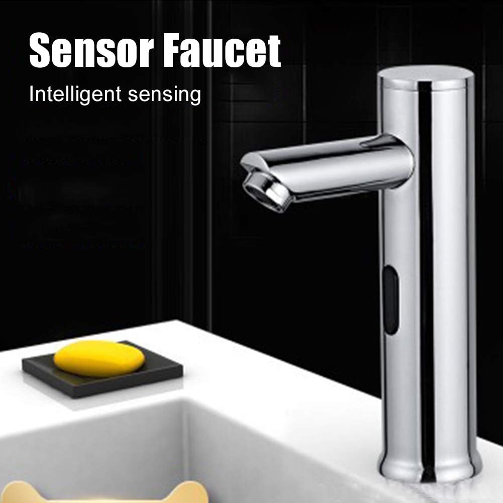 ETIGER Automatic Touchless Bathroom Sink Faucet, Sink Faucet Motion Activated Hands Free Hot & Cold Tap for Home, Hotel, Shopping Mall etc: Home & Kitchen