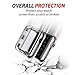 Smiling Sliver Case for Apple Watch 3 with Buit in TPU Screen Protector All-Around Protective Case High Definition Clear Ultra-Thin Cover for Apple Watch 42mm Series 3 and Series 2 (Silver, 42mm)