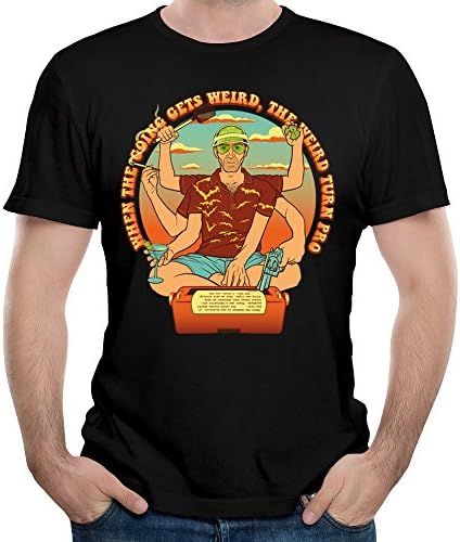 Men's Gonzo Hunter The Life And Work Short Sleeve T-shirts Black