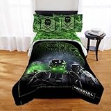 Unique and Trendy Star Wars Rogue One Bedding Comforter, Black/Green, Twin/Full