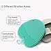 INNERNEED Manual Silicone Face Brush Facial Scrubber Pads for Cleansing, Exfoliating, Anti-Aging Face Massage, Handheld for Sensitive and All Kinds of Skin (Pack of 2)