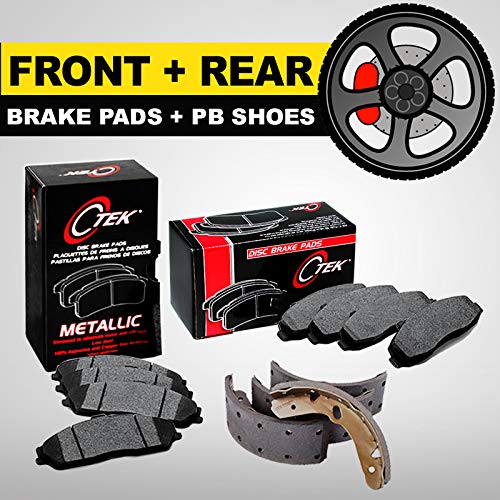 Centric FRONT and REAR Brake Pads Plus Shoes Plus Drum Hardware Fits Chevrolet El Camino, Camaro