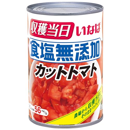 いなば食品 食塩無添加 カットトマト 400g ×6個