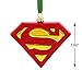 Hallmark Christmas Ornament DC Comics Superman Shield Blown Glass