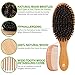 FunfulHome Boar Bristle Hair Brush + Travel Size Natural Wooden Detangler Comb for Women, Men, Kids with Dry, Normal,Fine Thin Hair- Add Shine & Improve Hair Texture- Eco Bamboo Detangling Hairbrushes