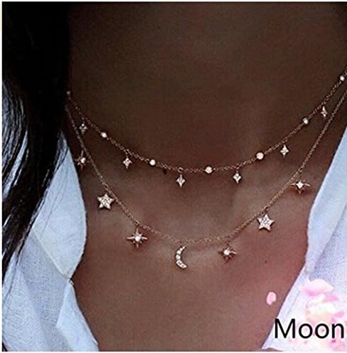 Banbo&Yohi Women Simple Silver Tree Leaf Pearl Pendant Tassel Alloy Short Necklace S-11 (S-7)