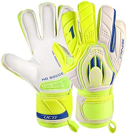 HO Soccer Children's One Flat Lime Spark Goalkeeper Gloves