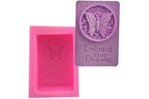 1 Pcs Rectangle Silicone Soap Mold Crafts Handmade Craft 3D Insect Soap Mold Soap Molds for Soap Making Soap DIY Tool