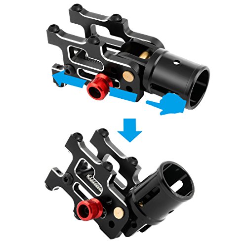 QWinOut 16mm/22mm CNC Aluminum Folding Arm Bracket Tube Joint for Dia 16mm/22mm DIY RC Quadcopter Hexacopter Multirotor Drone (16mm-Conventional Version, 1 pcs)