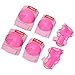 eNilecor Kids Knee Pads, Child Protective Gear Set, Toddler Knee Elbow Pads Wrist Guards for Skateboarding Inline Cycling Roller, Rollerblade, Skates, Skateboards,Scooters (Pink, Medium)
