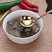 GuDoQi Soup Ladle, 3 Pack Durable 304 Stainless Steel with Polished Titanium Plated Big Volume Soup Spoon, Kitchen Gadget Utensil,8 Inch, Sliver