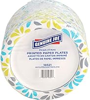 Genuine Joe 10321 Paper Plates, 6 7/8" (pack of 125 pl