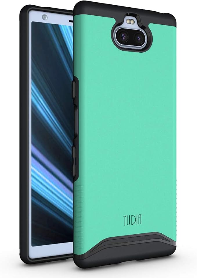 Sony Xperia 10 Case, TUDIA [Merge Series] Dual Layer Heavy Duty Extreme Drop Protection/Rugged Phone Case for Sony Xperia 10 [NOT Compatible with Xperia 10 Plus] (Mint)