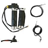 49cc 66cc 80cc Motorized Bicycle Part Clutch Lever & Handlebar Throttle Grips& W/Kill Switch &Throttle Cable & Clutch Cable