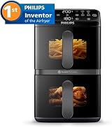 Philips 4000 Series Stacked Dual Basket Airfryer 10L RapidAir PFAS-Free view 2