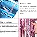 Zhanmai 2 Pieces Metallic Tinsel Foil Fringe Curtains Gender Reveals Tinsel Curtains with Balloons for Baby Shower Party Decoration