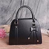 New Women Handbag Shoulder Bags Tote Purse PU Leather Ladies Messenger Hobo Bag - Black