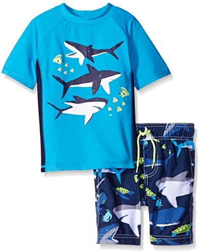 Carter's Boys' 2 Pc Whale Rash Guard Set