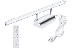 Bonlux 9W Bathroom LED Vanity Light 22 inch, 3 Color Adjustable 3000K/ 4000K/ 6000K, Dimmable Wall Mounted Plug in Light Fixture with Remote Control Memory Function for Cabinet Mirror Lighting