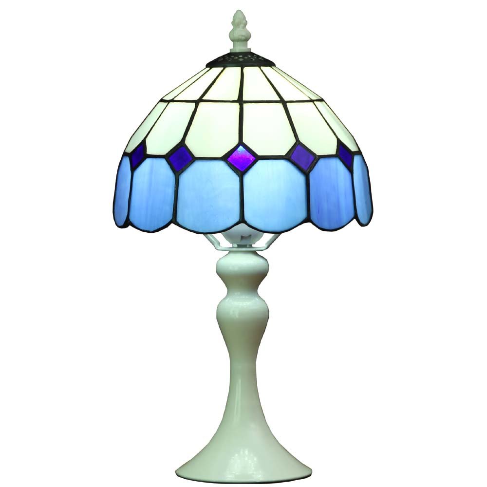 Best tiffany table lamp blue and white