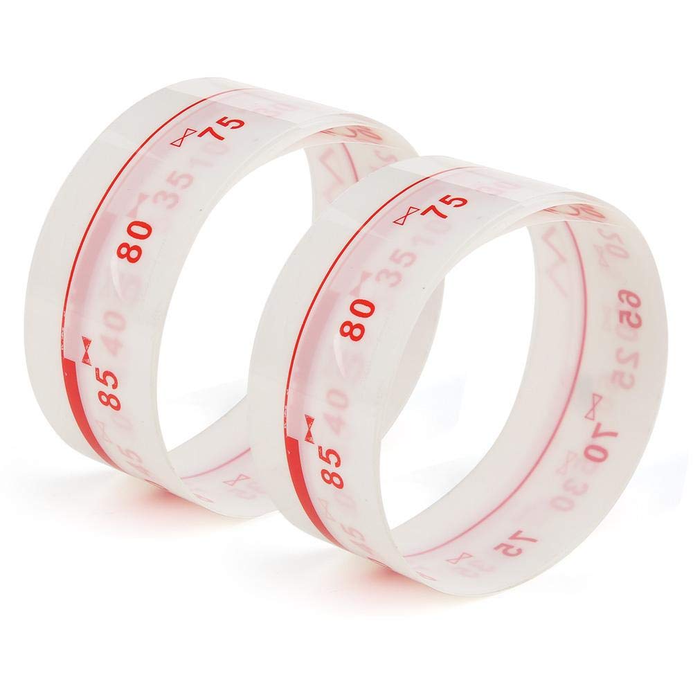 HEEPDD Knitting Machine Ruler, 2PCS Nylon Professional Knitter Needle Ruler Sewing Needles Indicator for KH821 KH831 KH851 KH860 KH880 1 x 36in, Precision Measu