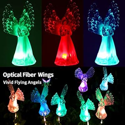 Tekhome 2019 New Solar Angels Lights For Garden Cemetery Pet Dog