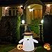Superjare 4 Ft Halloween Inflatable Ghost & Pumpkin, Blow up Decoration with LED Light, Ghost with Witch Hat, Indoor & Outdoor, Yard & Lawn Decor