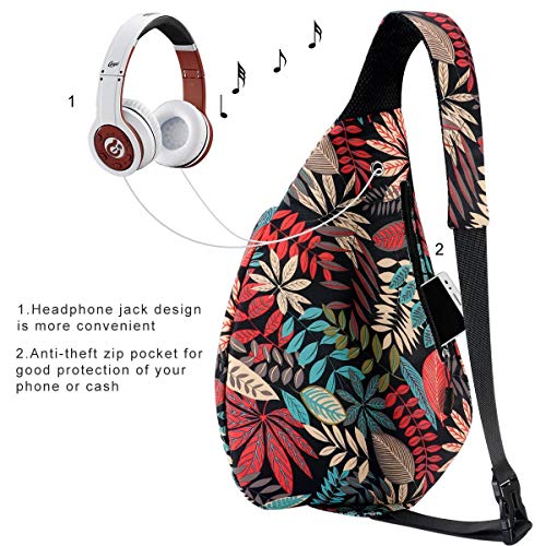 Kamo Sling Backpack - Rope Bag Crossbody Backpack Travel Multipurpose Daypacks for Men Women Lady Girl Teens