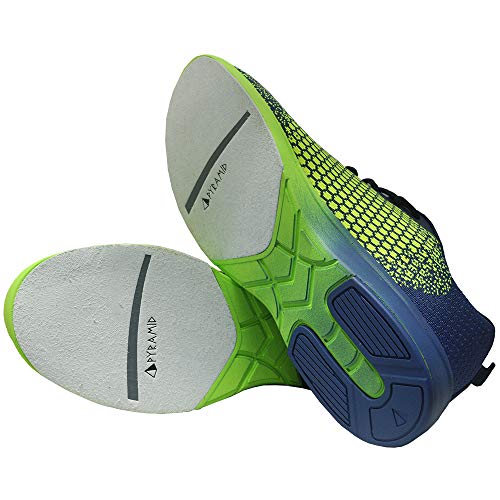 Pyramid Men's Path Lite Seamless Mesh Bowling Shoes Navy/Voltage Lime