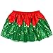 Gone For a Run Elf Running Tutu Skirt for Women | Adult Tutus | Lightweight| Christmas Running Costume Green/Red
