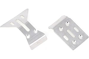 LCX Racing 1/24 RC Truck Stainless Steel Chassis Guard Protector Skid Plate Armor for LOSI Micro-B Buggy 1/28 Micro-T, Upgrades Parts Accessories