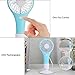 Intsun Battery Operated Portable Fans USB Mini Handheld Fans Pocket Personal Fans for Travel Office Desk Outdoor Indoor (Blue)