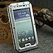 Galaxy S4 Case,Gorilla Glass Luxury Aluminum Alloy Protective Metal Extreme Shockproof Military Bumper Heavy Duty Cover Shell Case Skin Protector for Samsung Galaxy S4 i9500 (Silver)