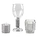sexyrobot Rhinestone Napkin Rings Wedding Adornment, Silver Napkin Holder for DIY Party Banquet Birthday Decoration Decoration, Supply 5 x 1.6inch (100PCS)