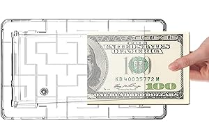 TARANDUS Money Puzzle Box for Cash Card Gift | Money Gift Maze Bank Brainteaser Pinball Cube for Kids and Adults,Card Holder Brain Teasers and Fun Game Challenge as Birthday for Coin Bills Cash Gift Card (1)