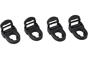 4 Pcs Seat Repair Clips Replacement Hooks for Seats - Heavy Duty Nylon Fasteners Compatible with Connection Points, Black