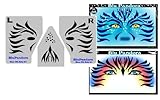Face Painting Stencil - StencilEyes BluPandora - Avatar