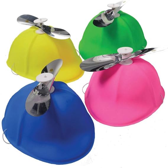 ArtCreativity Propeller Beanie Hats for Kids, Pack of 12, Plastic Hats