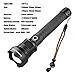 Garberiel Strong Light 5000LM XHP70 High Power USB Flashlight with Rechargeable Battery and USB Cable, 3 Modes with Power Display Function